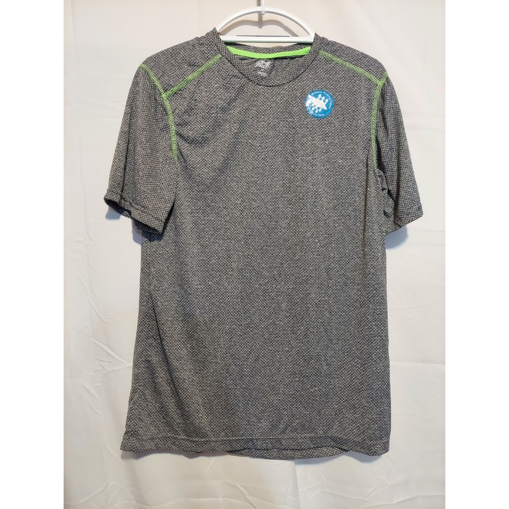 Zone Pro Men's Athletic T-Shirt Gray Short Sleeve Gym Activewear Medium